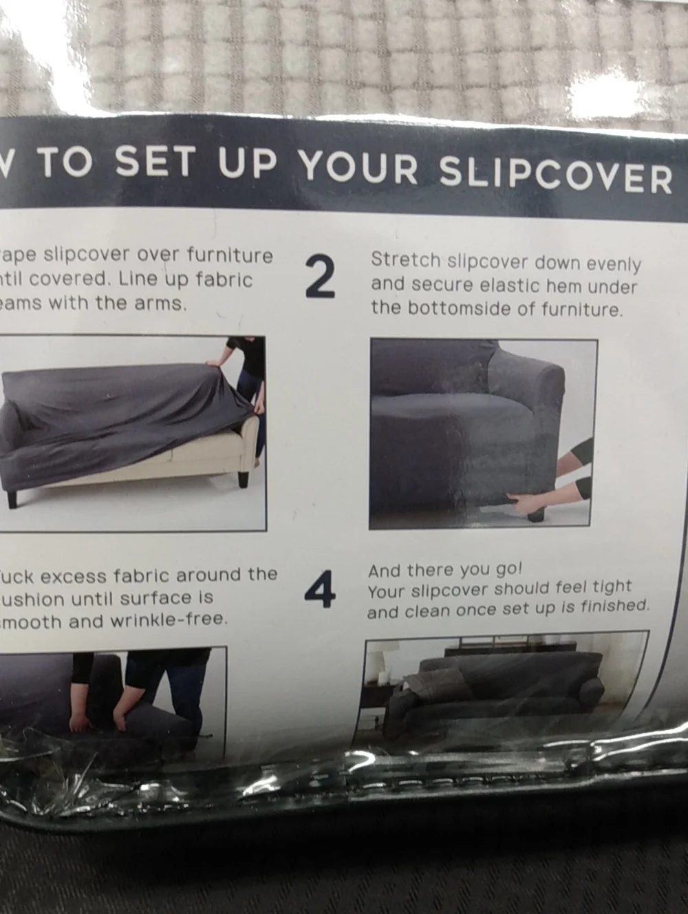Sofa Saver Recliner Slipcover in Silver Cloud
